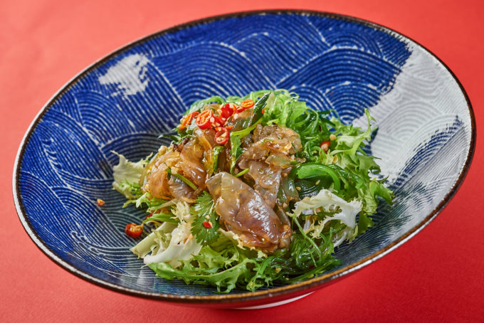 Salad with seaweed and jellyfish 1200₽